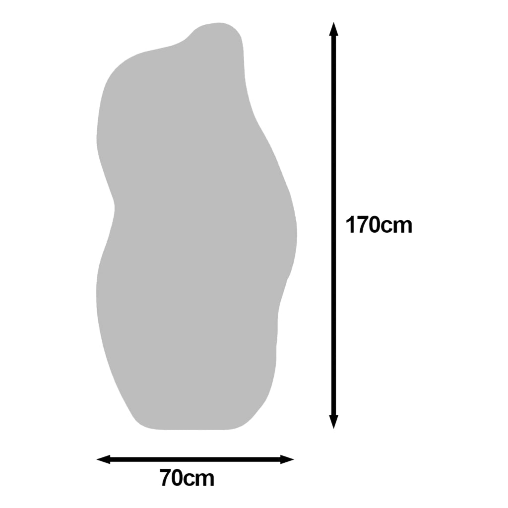 Stresa, Specchio Forma Nuvola, 70x175h cm Trasparente