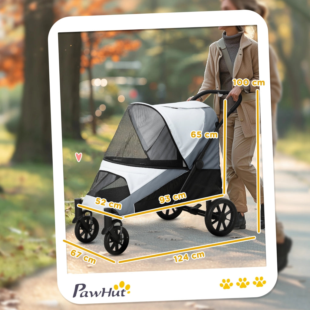 Carrello per Cani Pieghevole ¨C Minimal ¨C Grigio