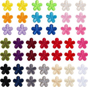 Set di 46 patch per stiratura per bambini con rose, margherite e margherite del campo