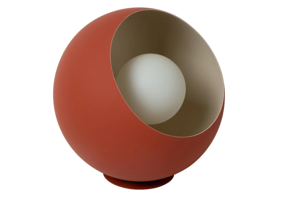 Lampada da tavolo DOREDOS sferica terracotta 1xE27