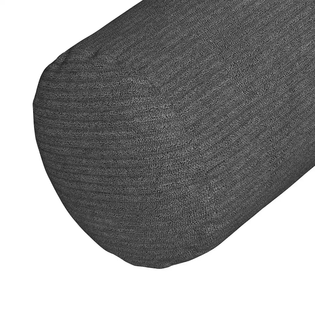 Cuscini a rullo 2 pz | Cuscini per sedie Grigio scuro ? 25 x 70 cm