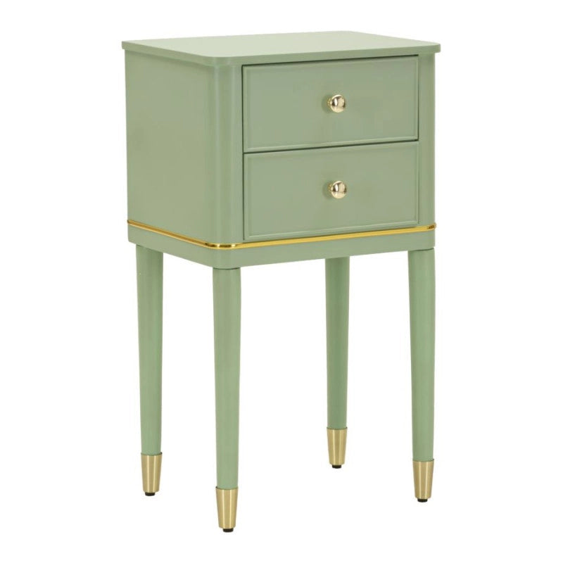 Comodino Camille Verde cm 40x30x71