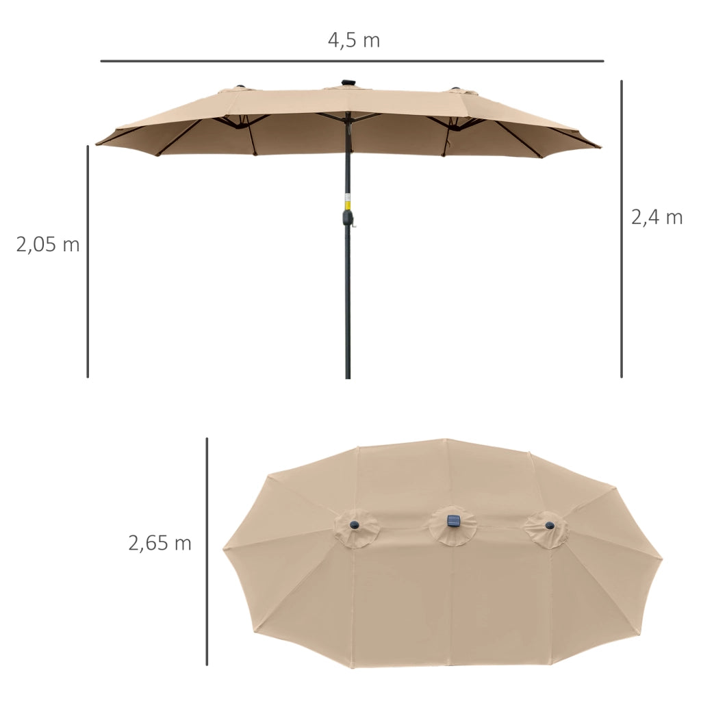Tendone da Giardino con LED ¨C Minimal ¨C Caqui 450x265x240 cm