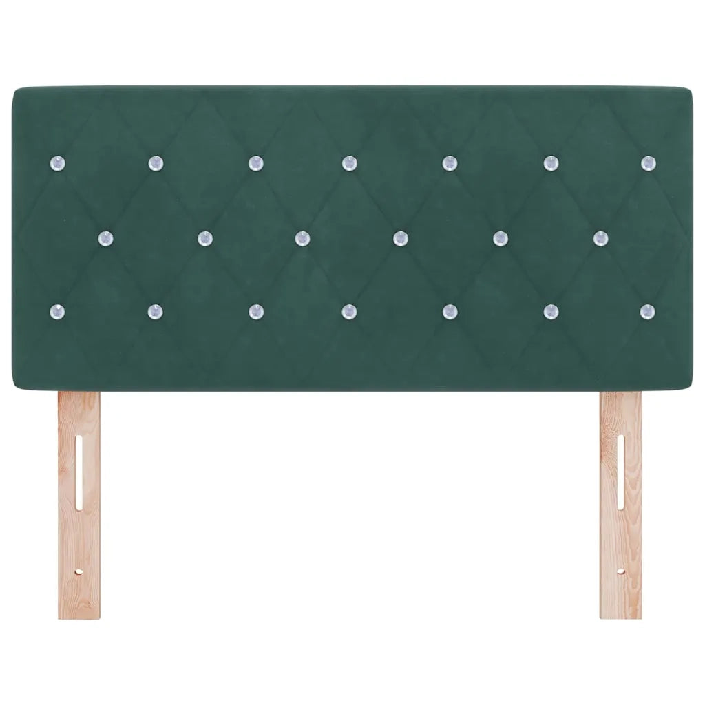 Testiera | Testata Verde Scuro 100 cm Velluto