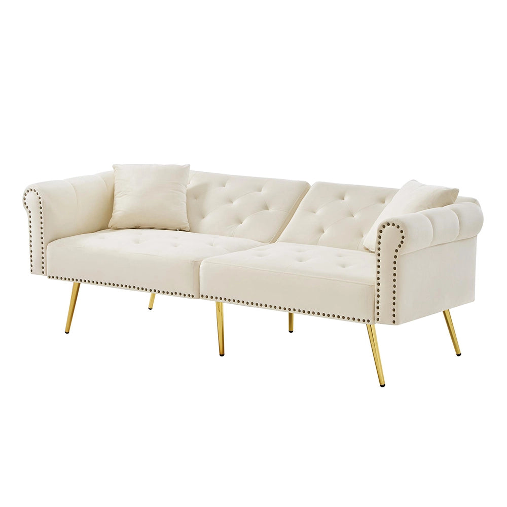 Divano letto 2 posti - Xylo - design moderno, rivestimento velluto