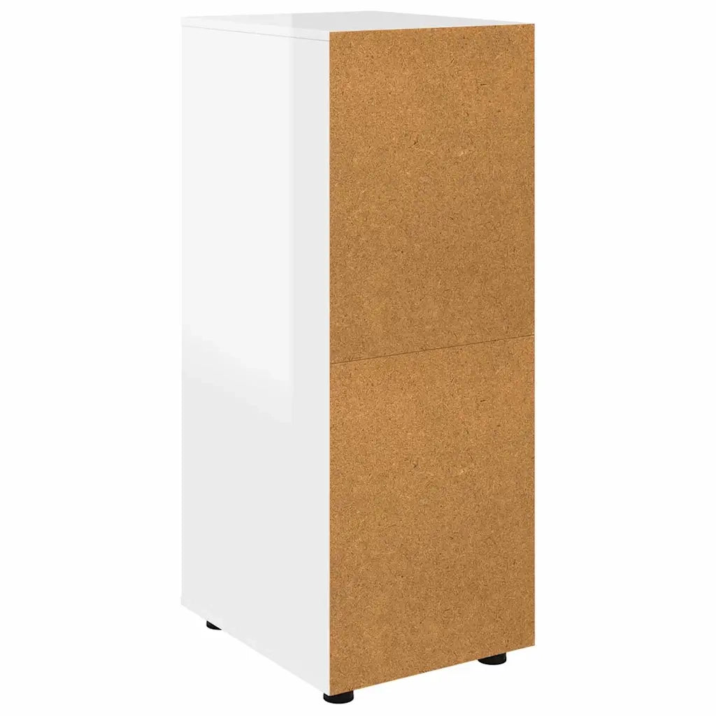 Armadio Bianco Lucido 40 x 48 x 105 cm Legno multistrato 888901