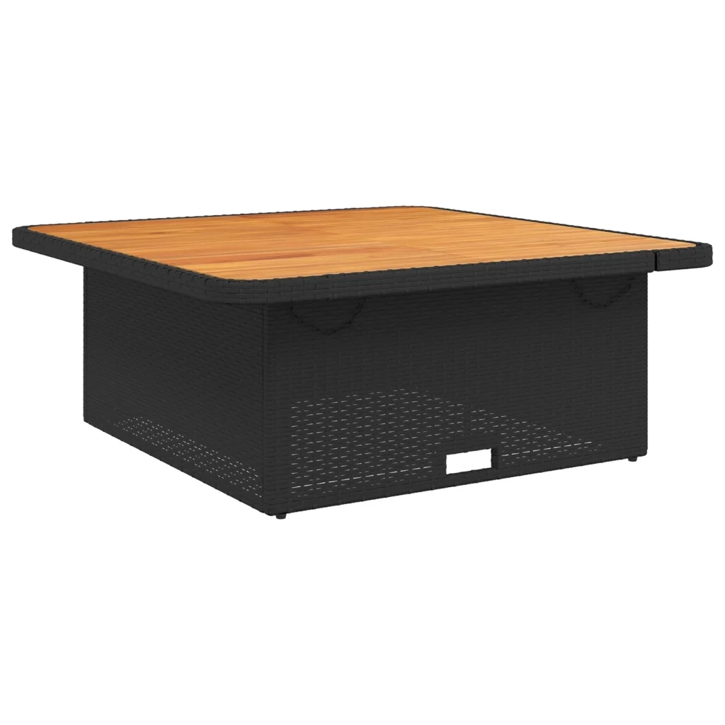 Set Divani da Giardino 3 pz con Cuscini Nero in Polyrattan 3262740