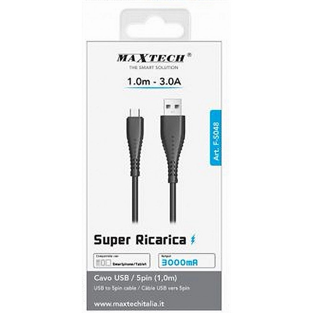 Trade Shop - Cavo Usb A Micro Usb 1 Metro Super Ricarica Dati 3a Per Tablet Smartphone F-s048 -