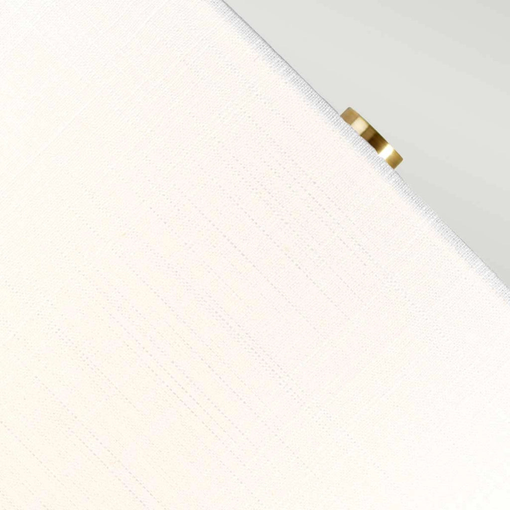 Lampada da tavolo Orb vetro ottone paralume bianco E27 Elstead