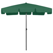 Ombrellone da Spiaggia Verde 200x125 cm 314728