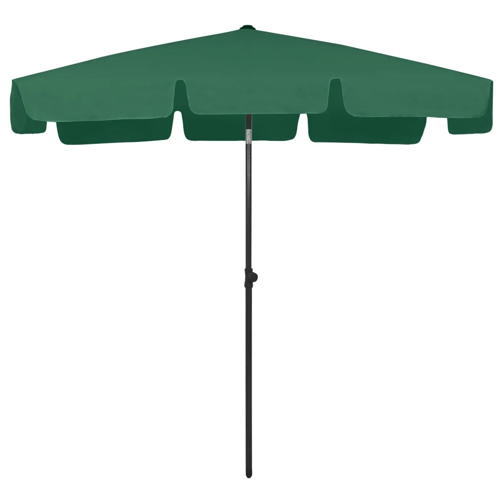 Ombrellone da Spiaggia Verde 200x125 cm 314728