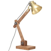 Lampada da Scrivania Industriale Ottone Rotonda 58x18x90 cm E27 320552