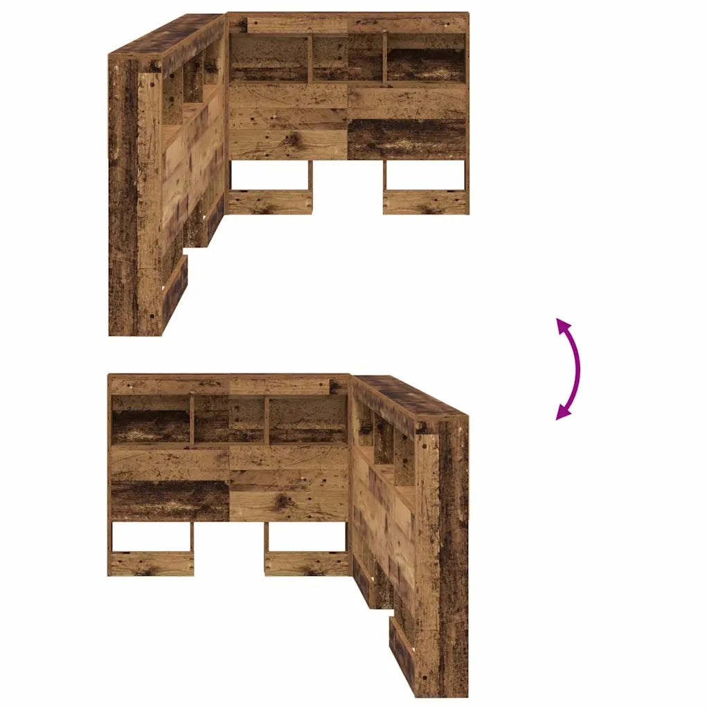 Testata contenitore Legno vecchio 75 cm Legno multistrato 3335531