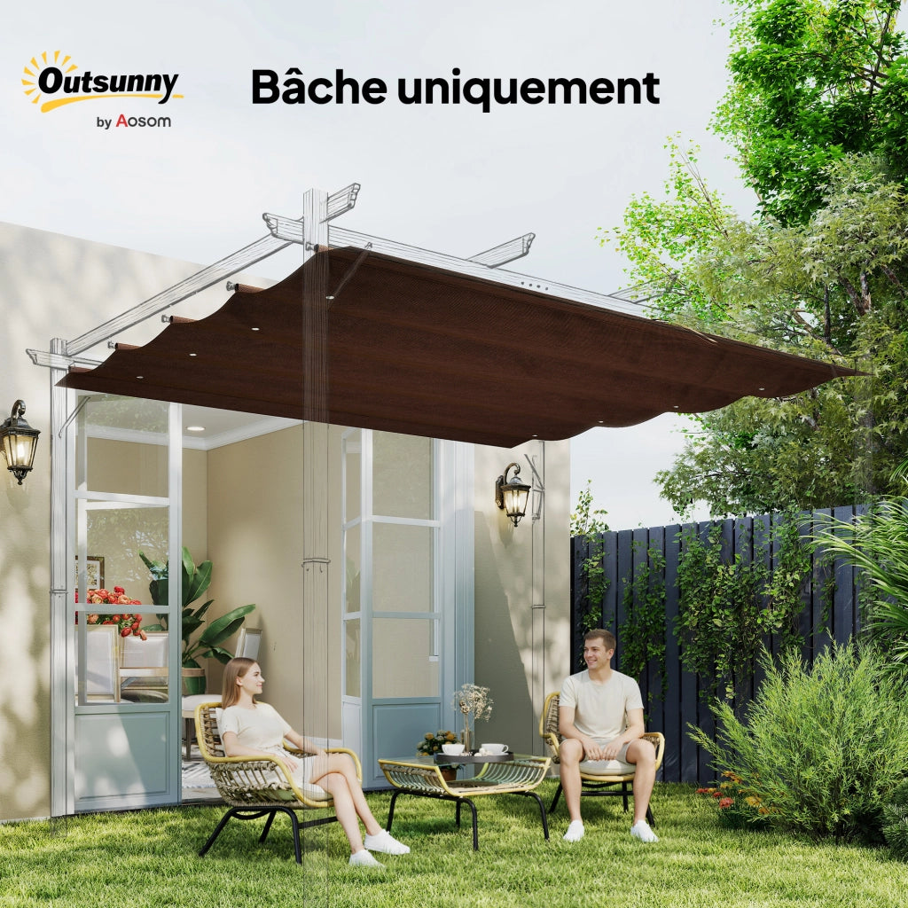 Tenda da Sole per Pergola ¨C Minimal ¨C Grigio 3x2 m