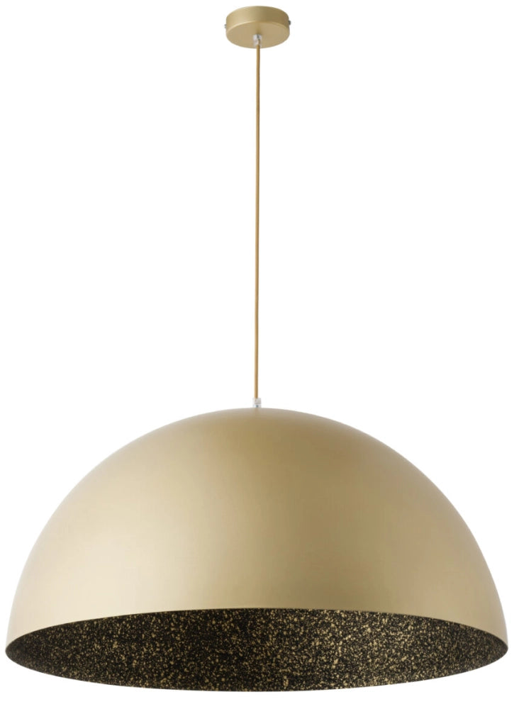 Sospensione Sigma Sfera cupola Ø90 oro/nero E27 15W