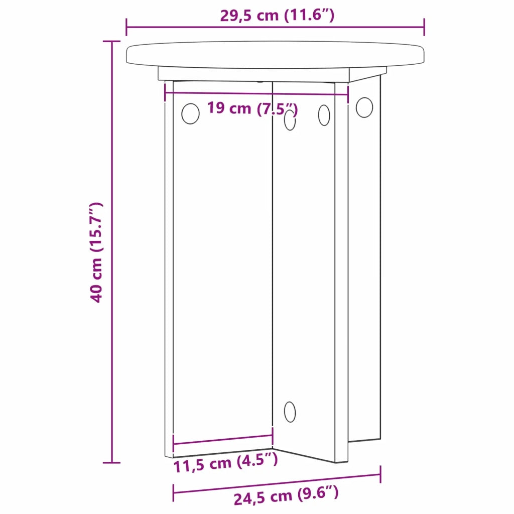 Supporto per piante | Sostegno per piante 2 pz Rovere Sonoma ?29,5 x 40 cm