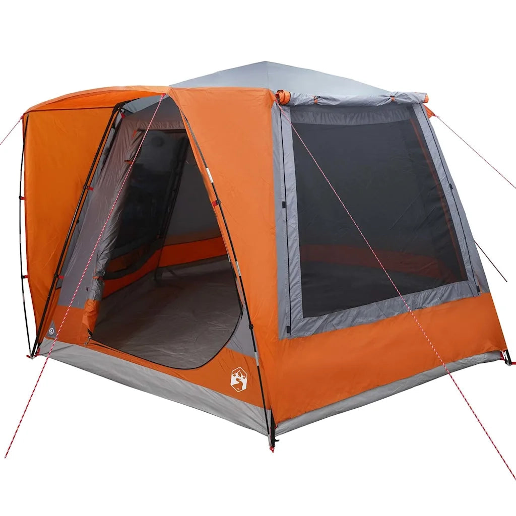 Tenda da campeggio Grigio e arancione 420 x 420 x 227 cm 42001028