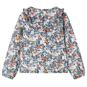 Camicia da Bambina a Maniche Lunghe Blu Scuro 128