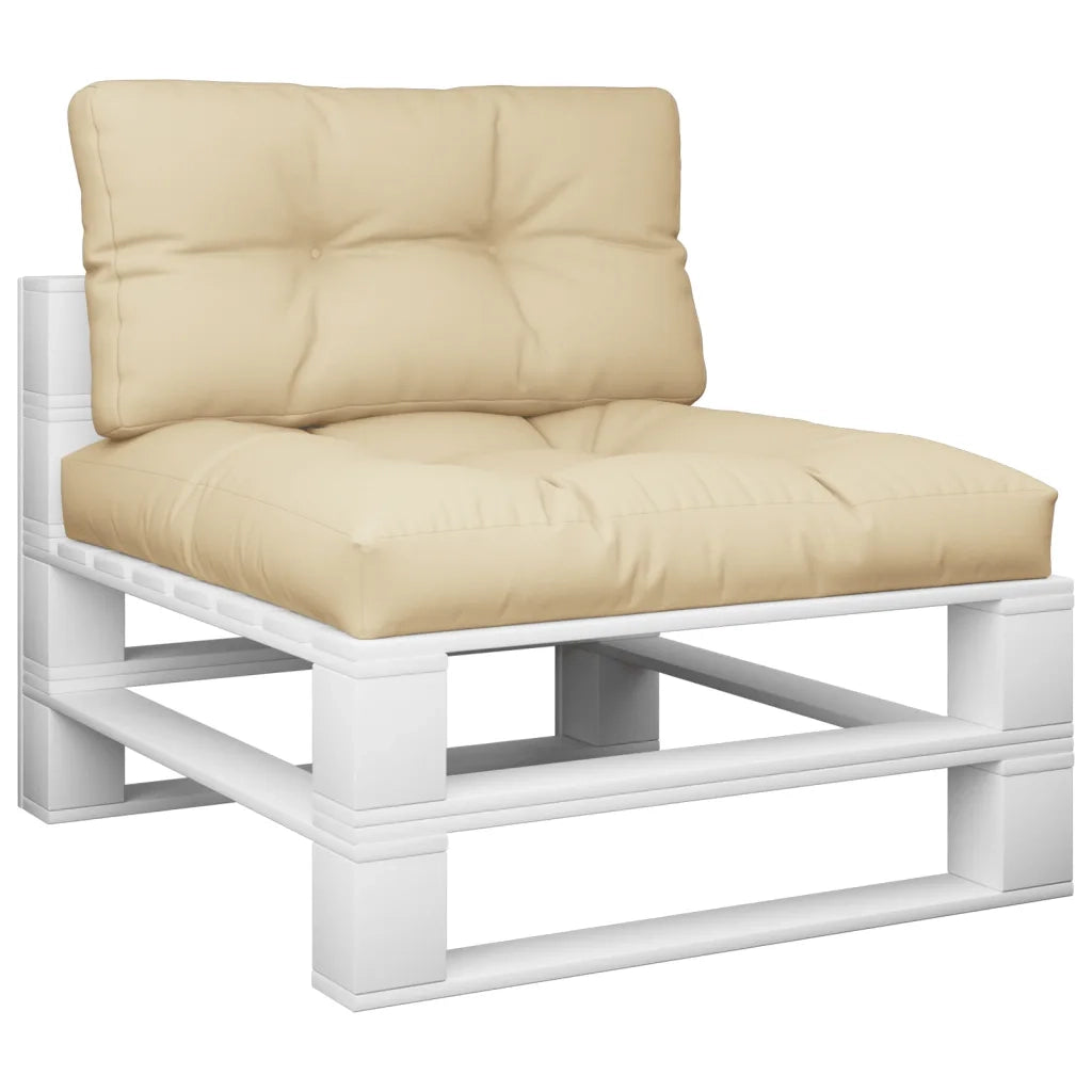 Cuscini per Pallet 2 pz | Cuscini per sedie Beige in Tessuto