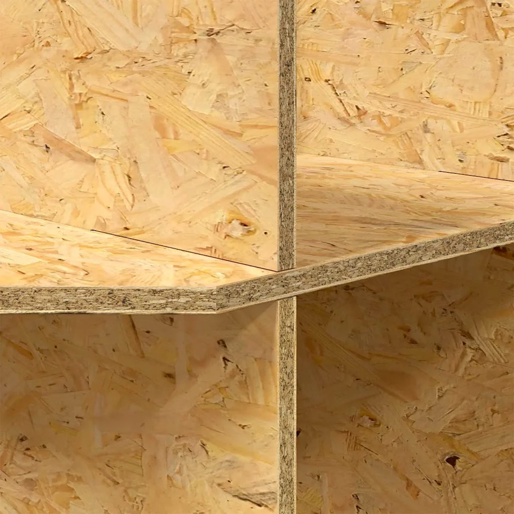 Base per Terrario con lo scaffale Marrone 40 x 40 x 50 cm OSB 876738