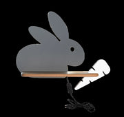 Applique Candellux Rabit legno grigio LED 4W 4000K IP20
