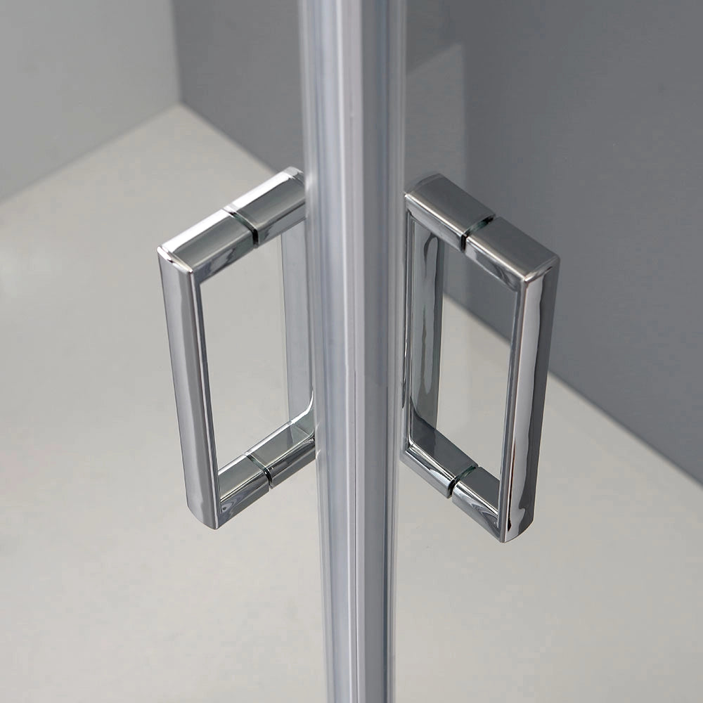 Box doccia 80x100 ante in cristallo trasparente