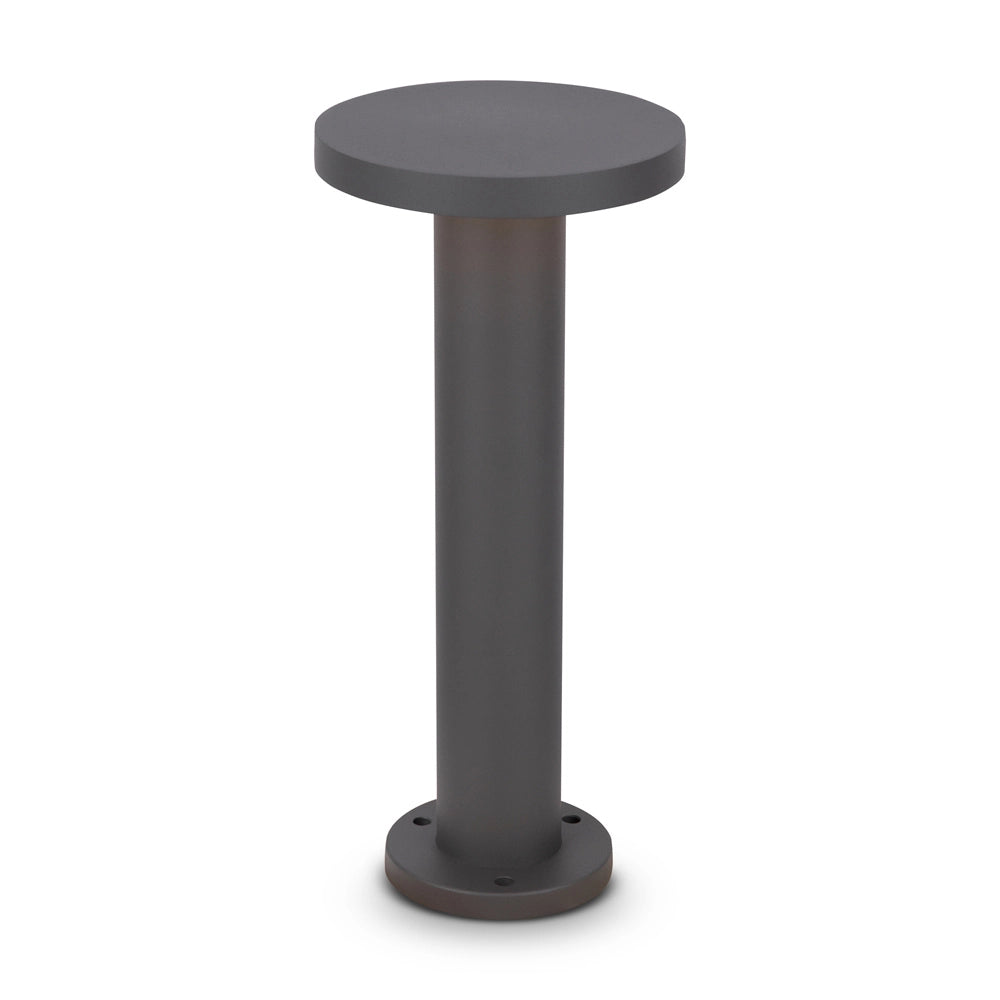 Lampada Da Terra Moderna Da Esterno Metallo Grafite Luce Led 12W Ip65