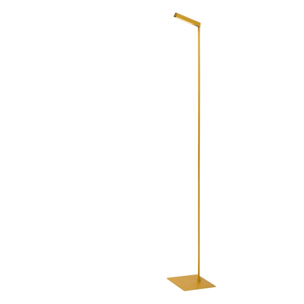 Lampada da terra minimal LED 3W LAVALE Lucide gialla