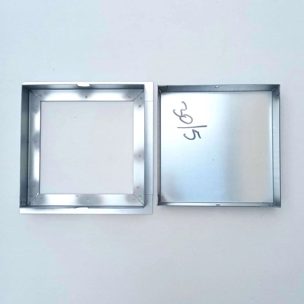 Sigillo 600 x 600 x h 50mm chiusino di lamiera zincata pesante da incasso