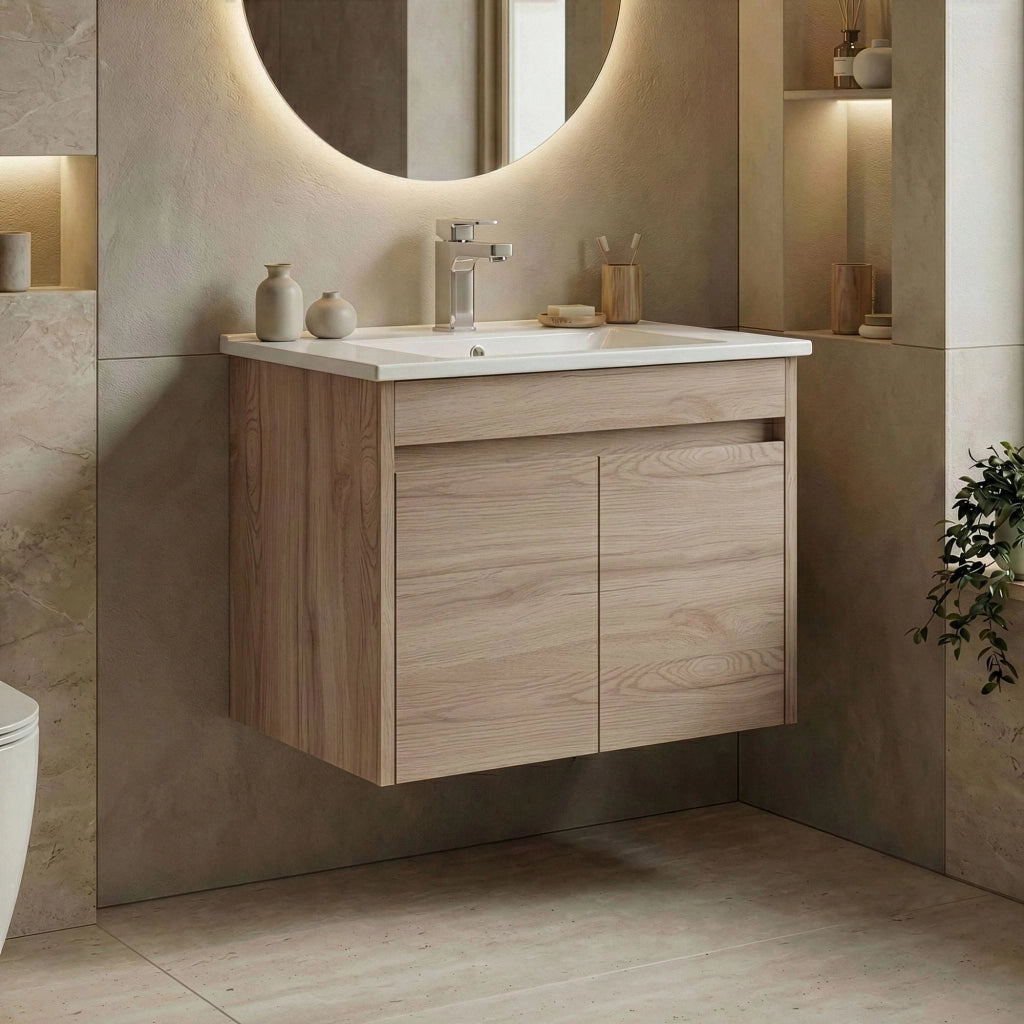 Mobile lavabo "Side 65 v2" - 65 x 45 x 52 cm - Rovere