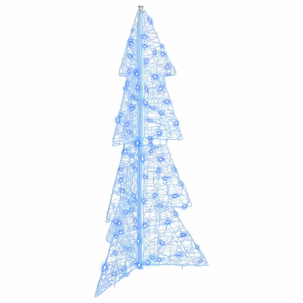 Albero di Natale con 100 LED Blu 120 cm Acrilico 42019204