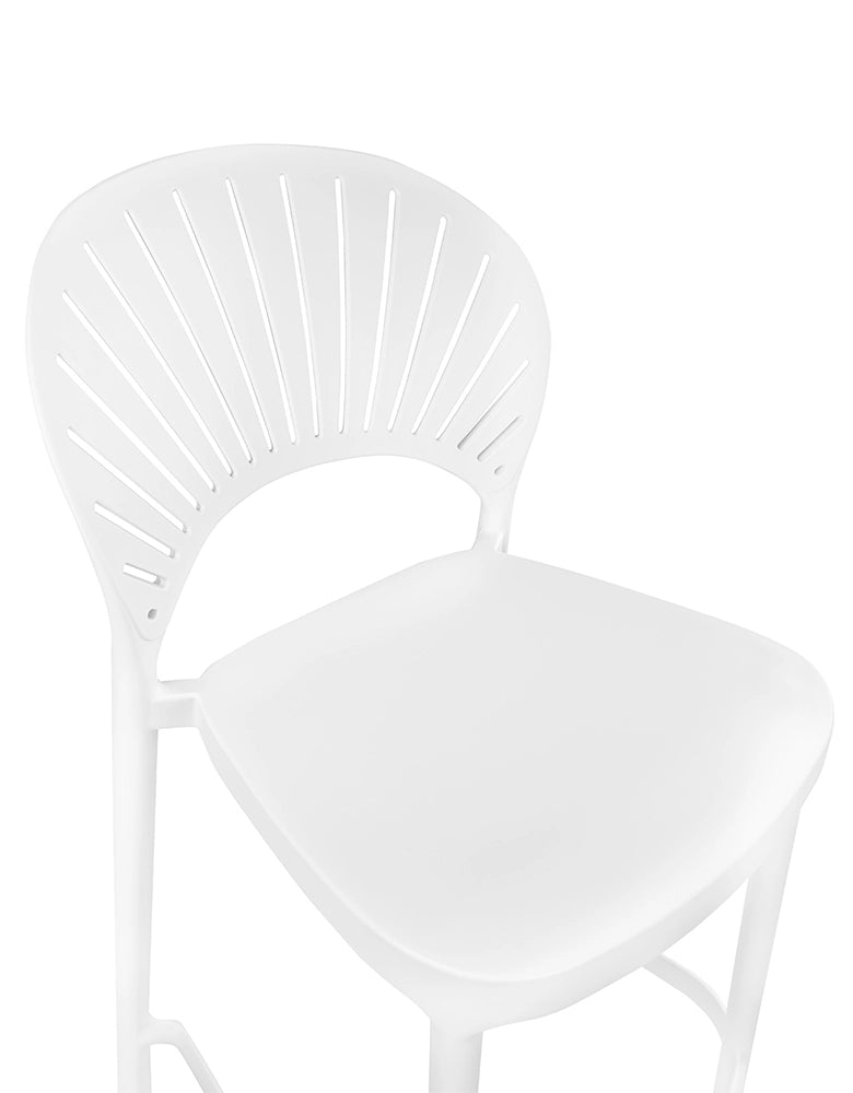 Sgabello cucina bianco in plastica, sgabello alto – Sunny - SG08SUPP