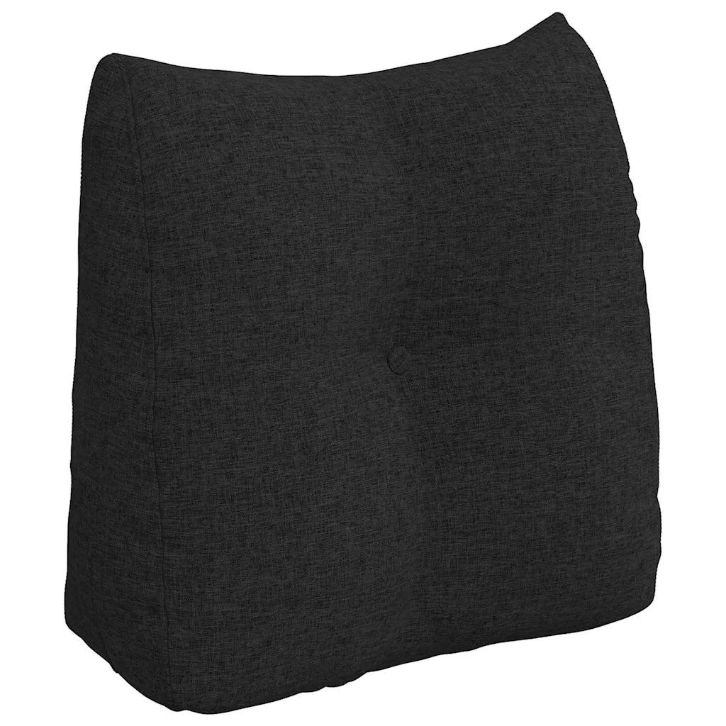 Cuscino per Schiena Nero 45 x 24 x 50 cm Tessuto 42014356