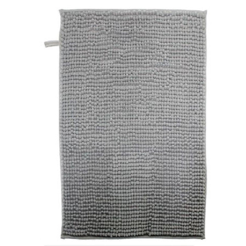 Trade Shop - Tappeto Tappetino Antiscivolo Per Arredo Bagno 45 X 70 Cm Colore Grigio 79920 -