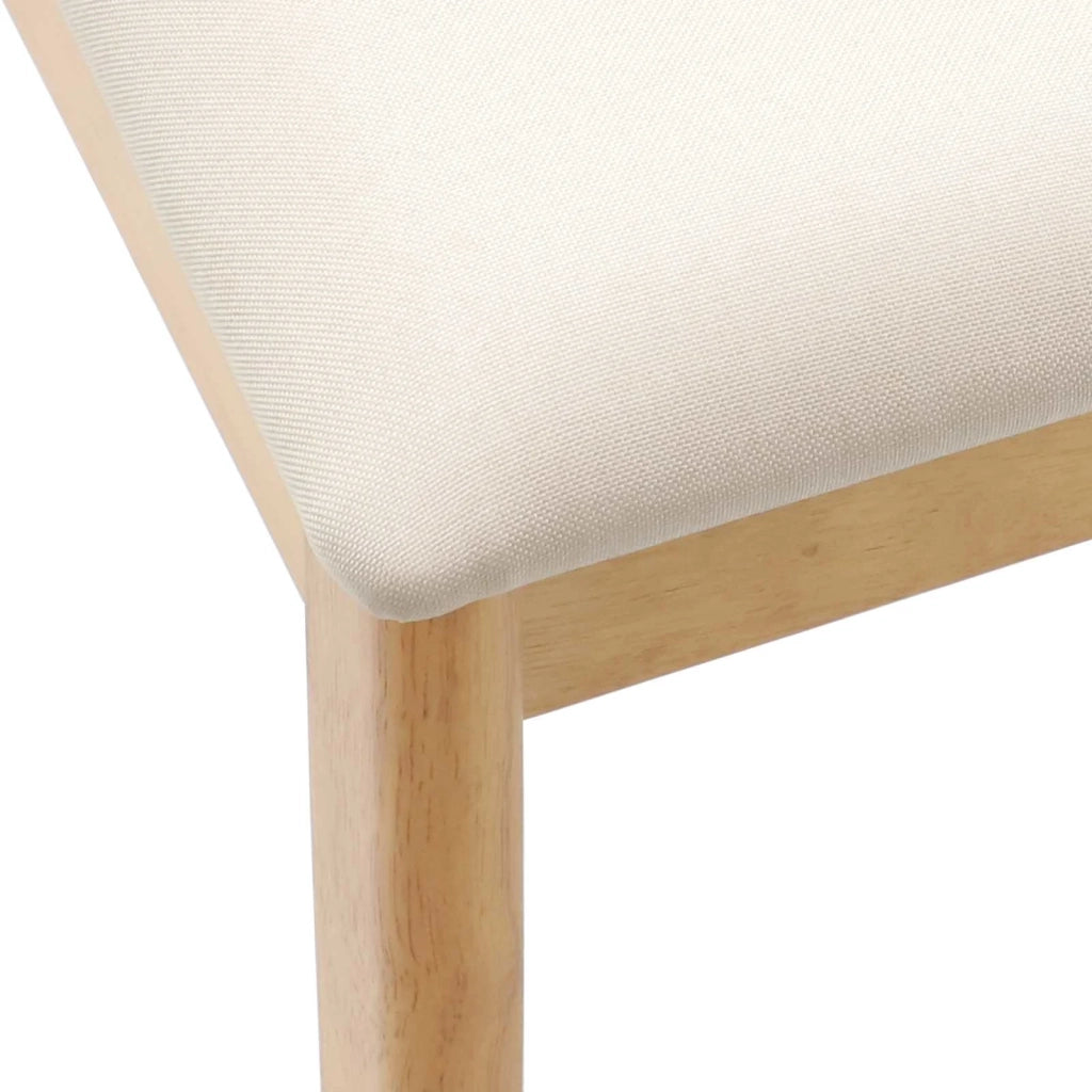 Sedia da pranzo 2 pcs Naturale e chiaro 42020395
