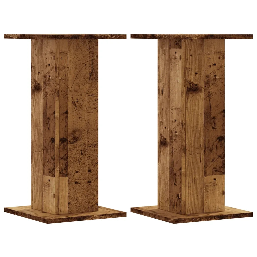 Supporti per piante | Sostegno per piante 2 pz Legno Vecchio 30x30x60 cm Truciolato