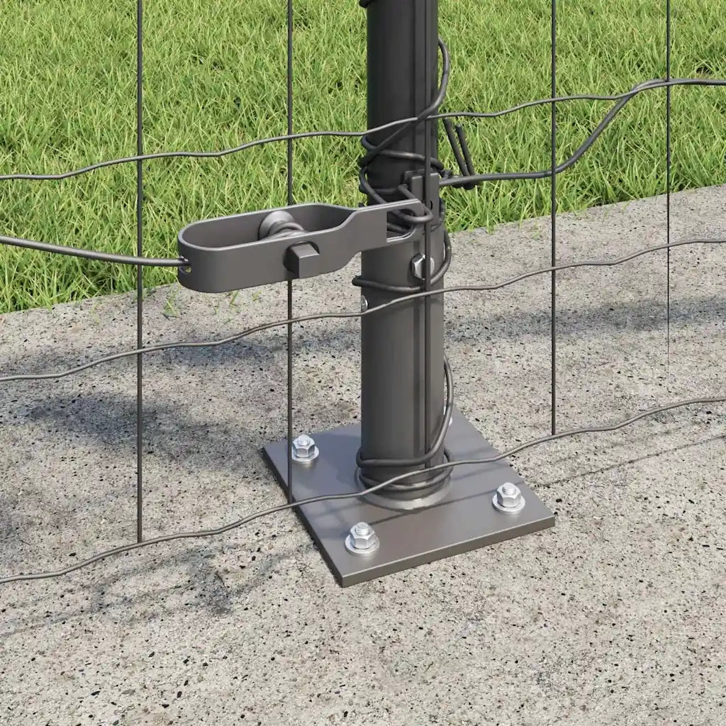 Recinzione da Giardino | Recinzione con Posto Grigio 0,8 x 10 m Acciaio