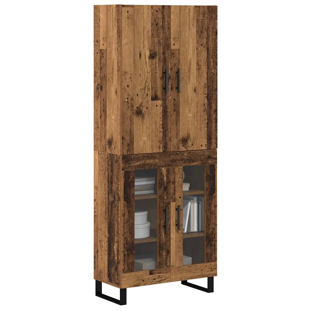 Credenza 2 pcs Legno vecchio 69,5 x 34 x 180 cm 3403198