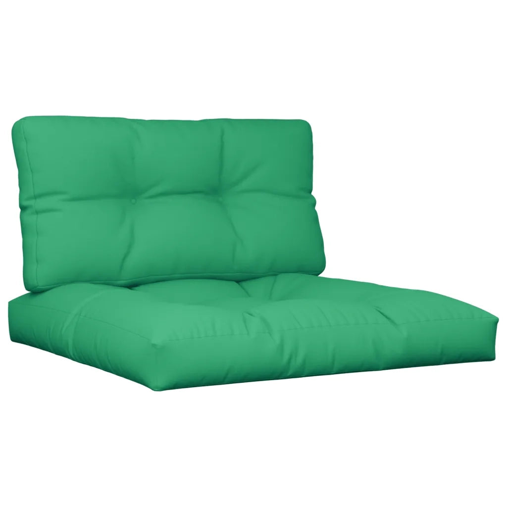 Cuscini per Pallet 2 pz Verdi in Tessuto 360716