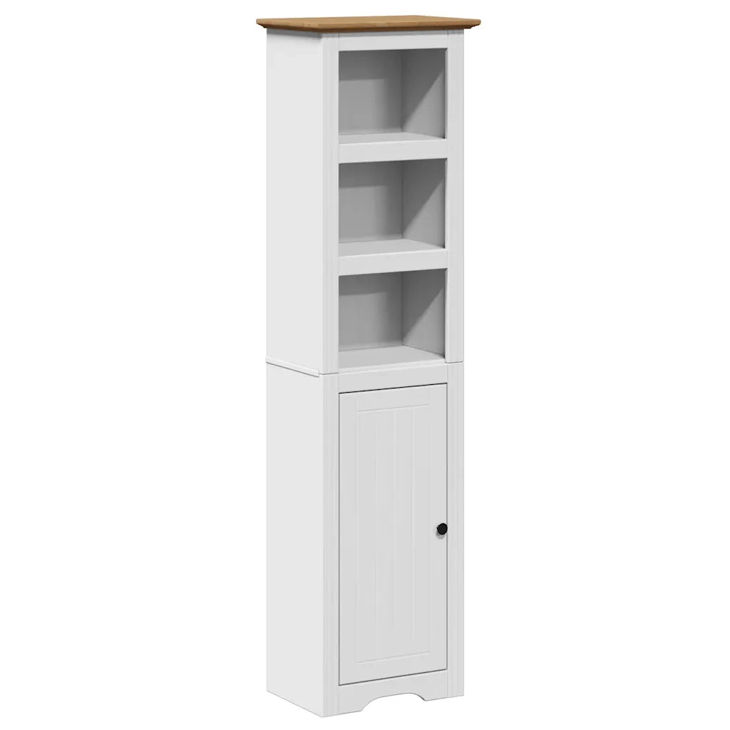 Mobile da Bagno BODO Bianco e Marrone 44x30x160 cm 4016861
