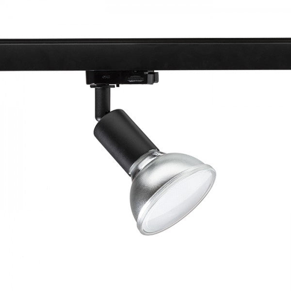 Faretto Lampada FAX E27 per binario trifase nero  230V E27 25W