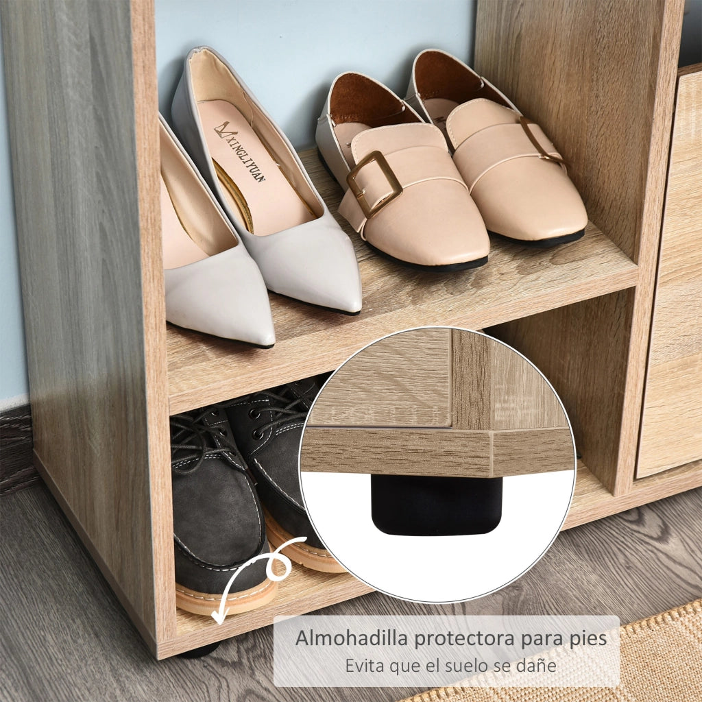 Scarpiera con Ripiani e Cubi ¨C Minimal ¨C 101.5x25.5x98cm