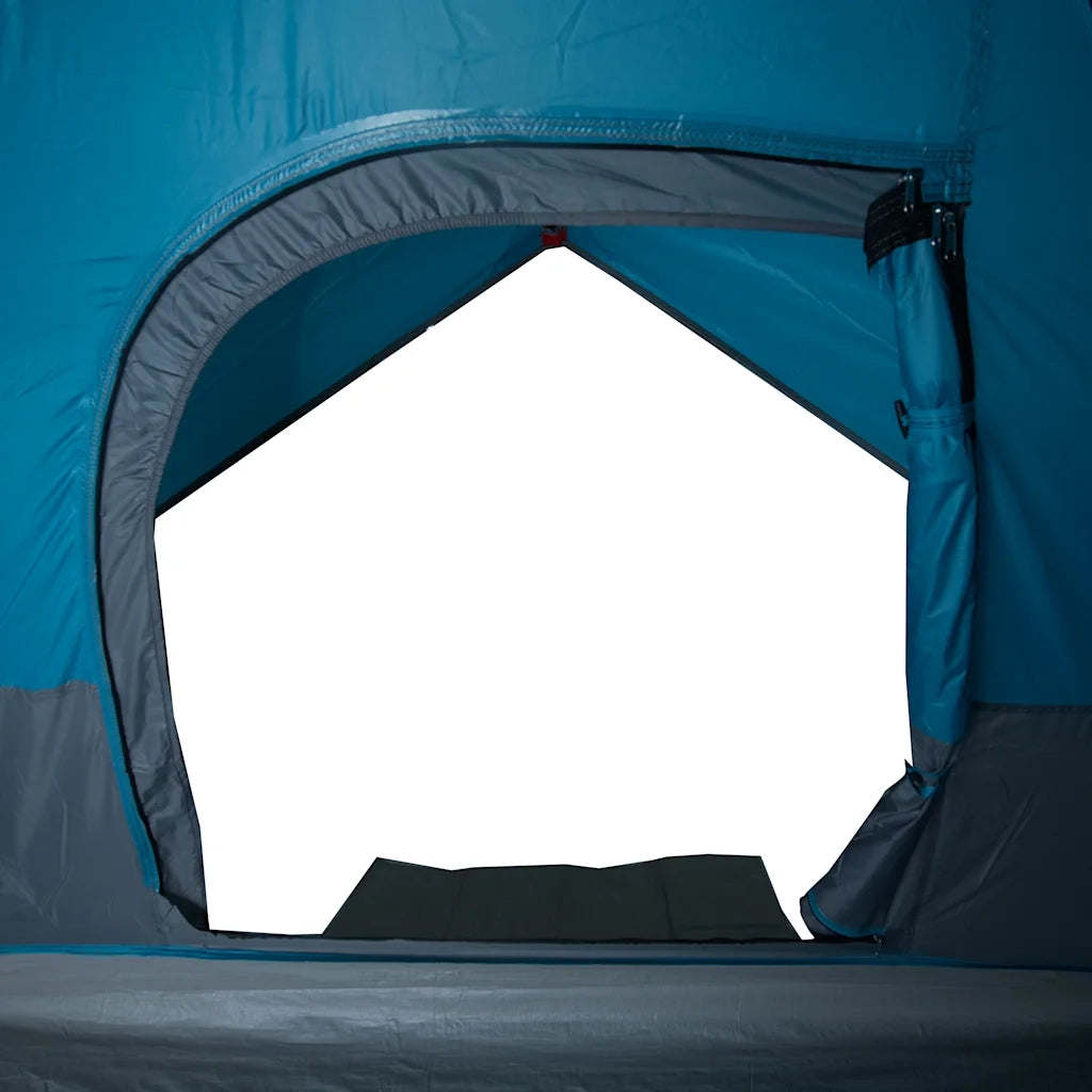 Tenda da Campeggio a Cupola per 4 Persone Blu Impermeabile 94704