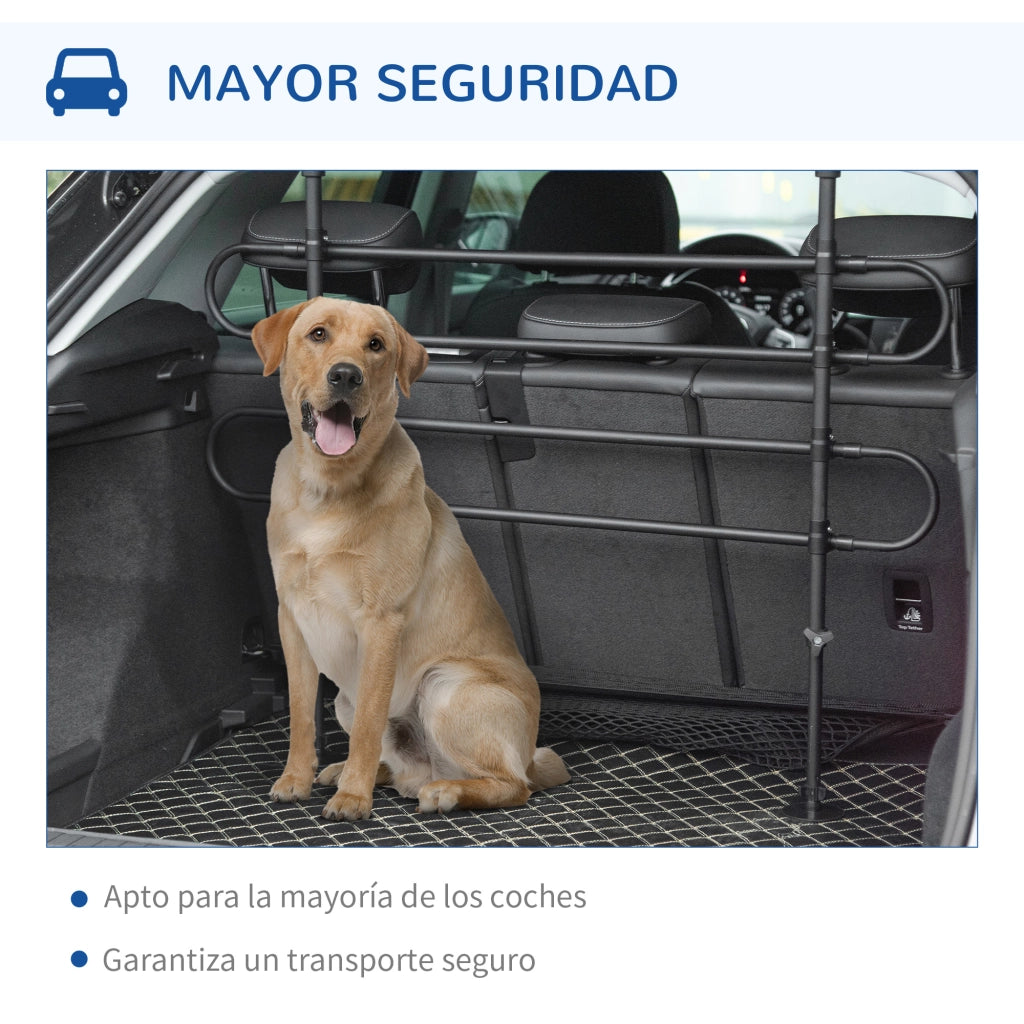 Barriera Protettiva Auto per Cani ¨C Minimal ¨C Nero 87-135x60-105 cm