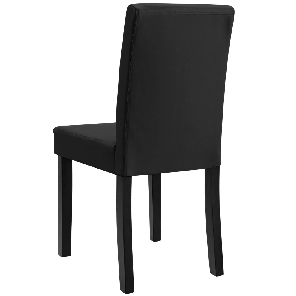 Set Hamburg di 2 Sedie Imbottite da Sala - Nero [en.casa]