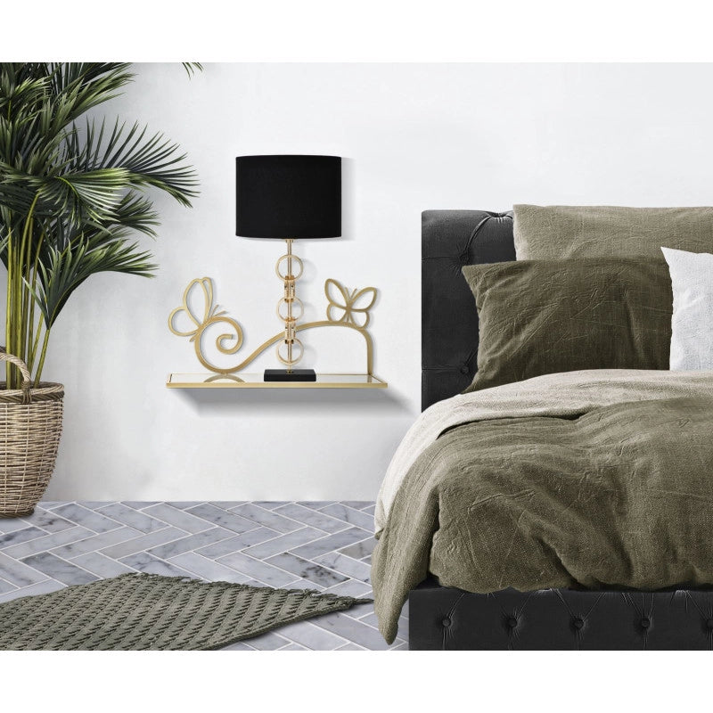 Comodino Mensola Butterfly Coppia cm 41,5x18x21