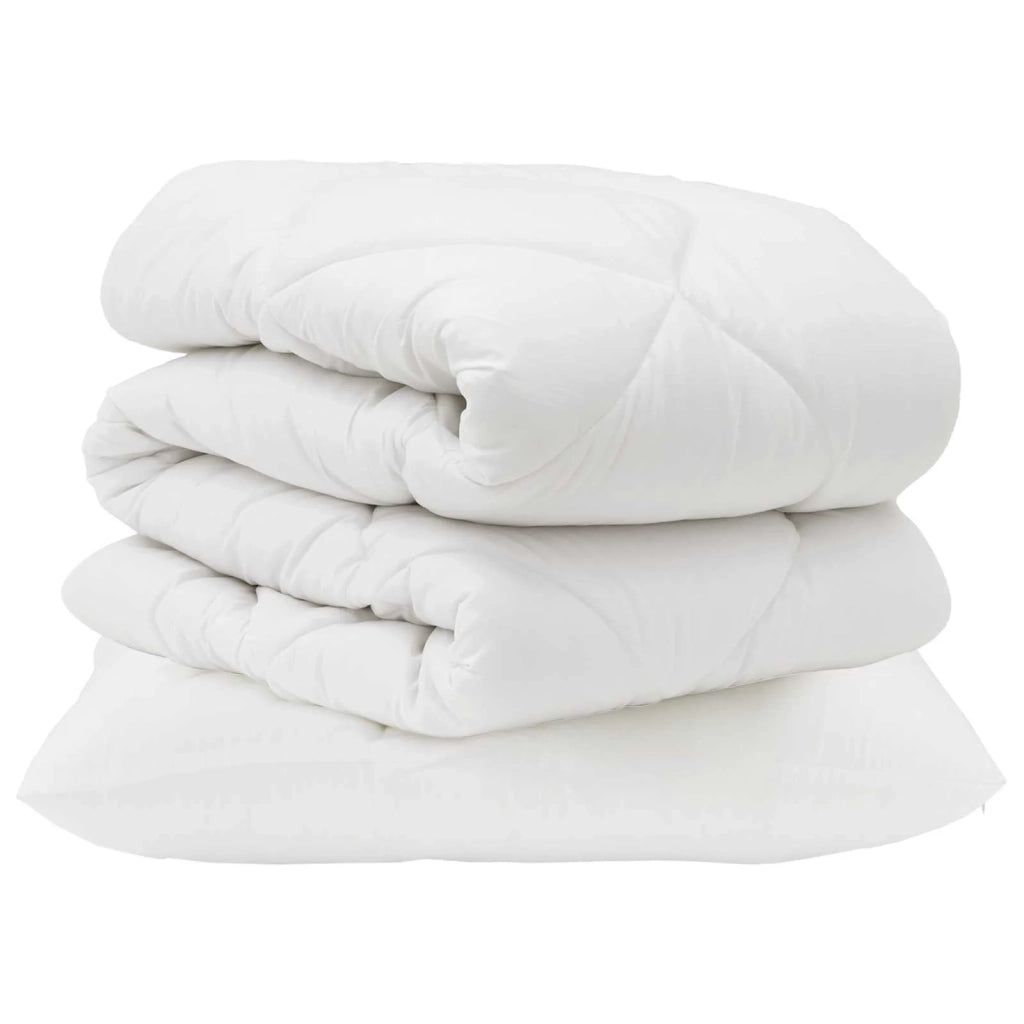 Set di Piumoni con cuscino 2 pcs Bianco Microfibra 3376746