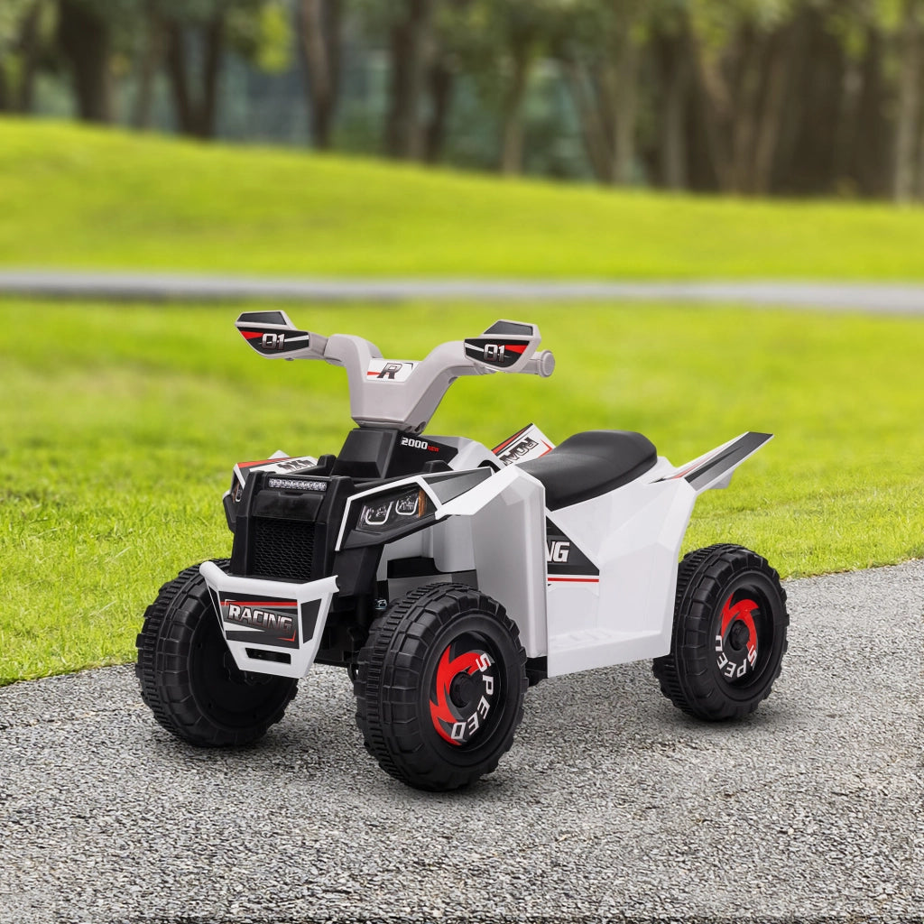 Quad Elettrico per Bambini 6V ¨C Minimal ¨C Bianco
