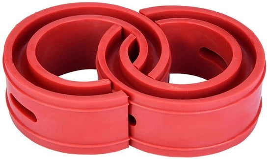 Cuscino di Protezione per Auto - Materiale TPE - Rosso - Aumenta il Comfort - Ideale per Auto - 2 Pezzi