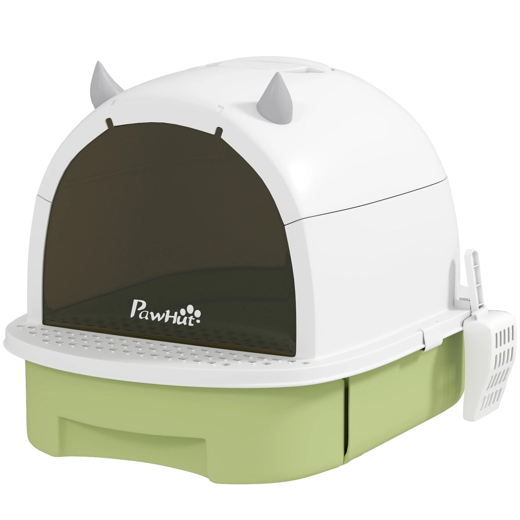 Casetta per gatti chiusa ¨C Minimal ¨C 40,5x52x39 cm verde